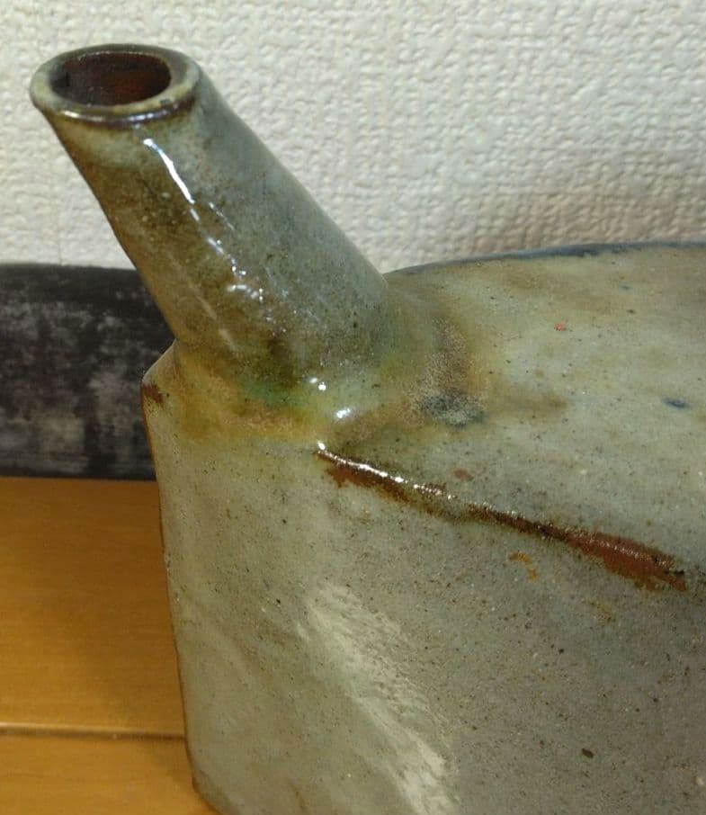 人間国宝 金城次郎 魚紋抱瓶 栞 共箱 美品 壺屋焼 壷屋焼 やちむん 大きい