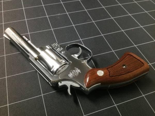 未発火　美品！　コクサイ　S&W M65 4インチモデルガン　純正木グリ付き