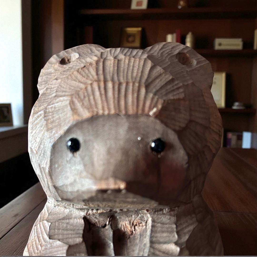 ガラス目 熊ボッコ×2 熊彫アイヌ民藝 ウポポイ オロッコ ウィルタ 郷土玩具