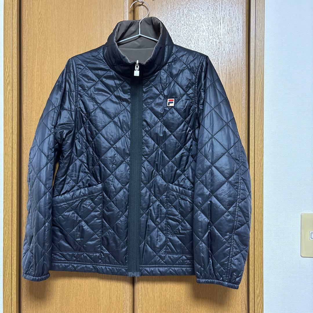 FILA キルティングジャケット Lサイズ ブラウン ネイビー