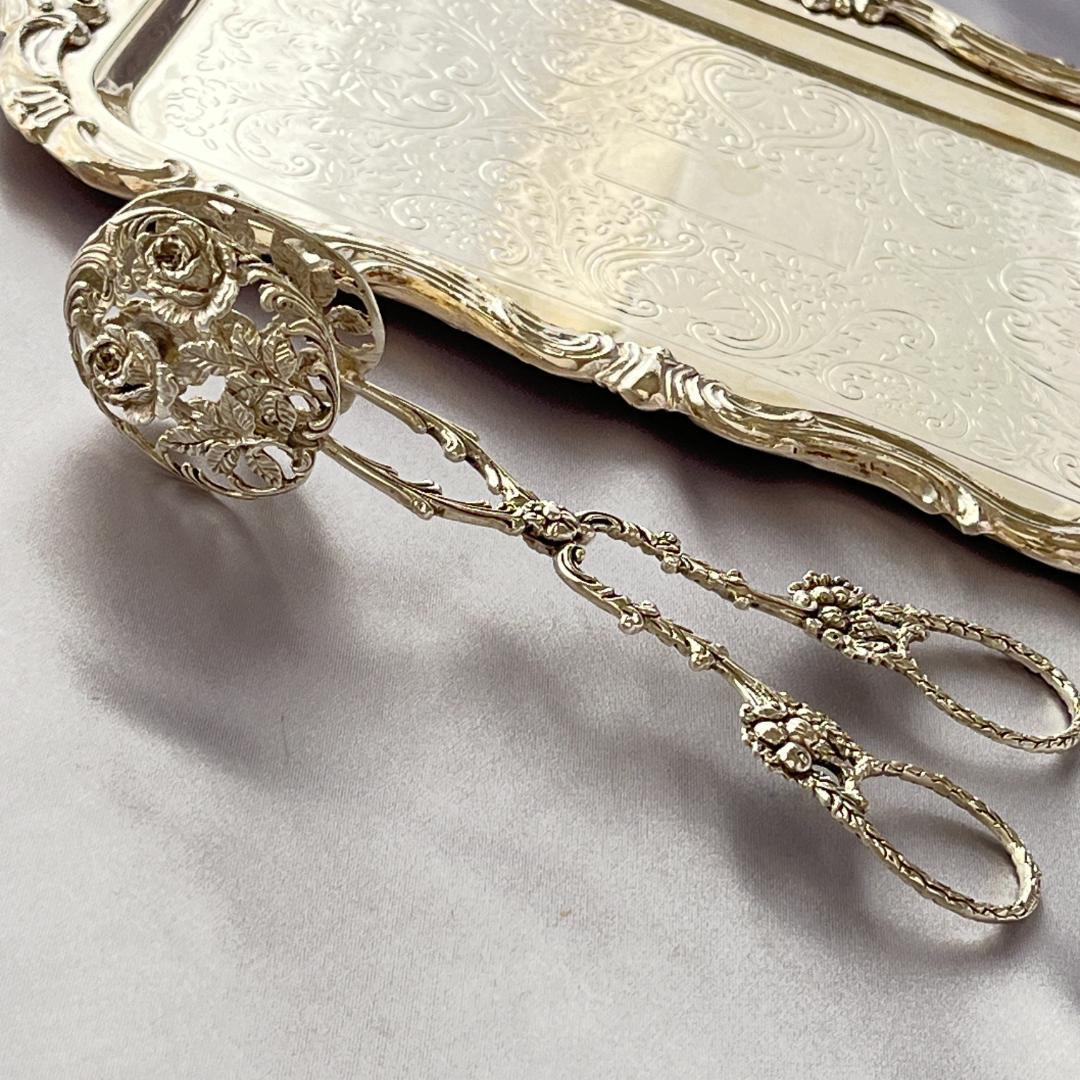 【Christoph Bach】 薔薇の透かしのペストリートング【純銀】