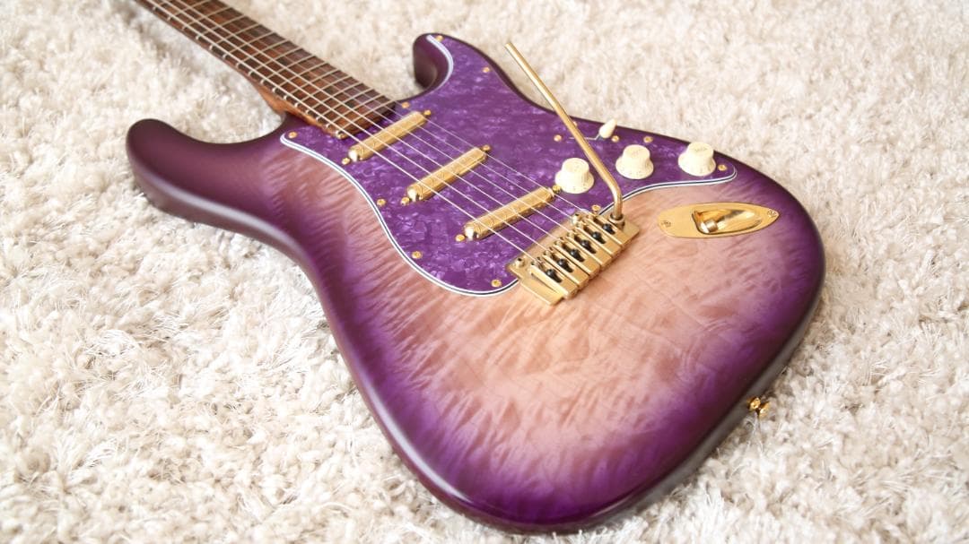Warmoth パープルバースト　ストラト　Fender USA ネック