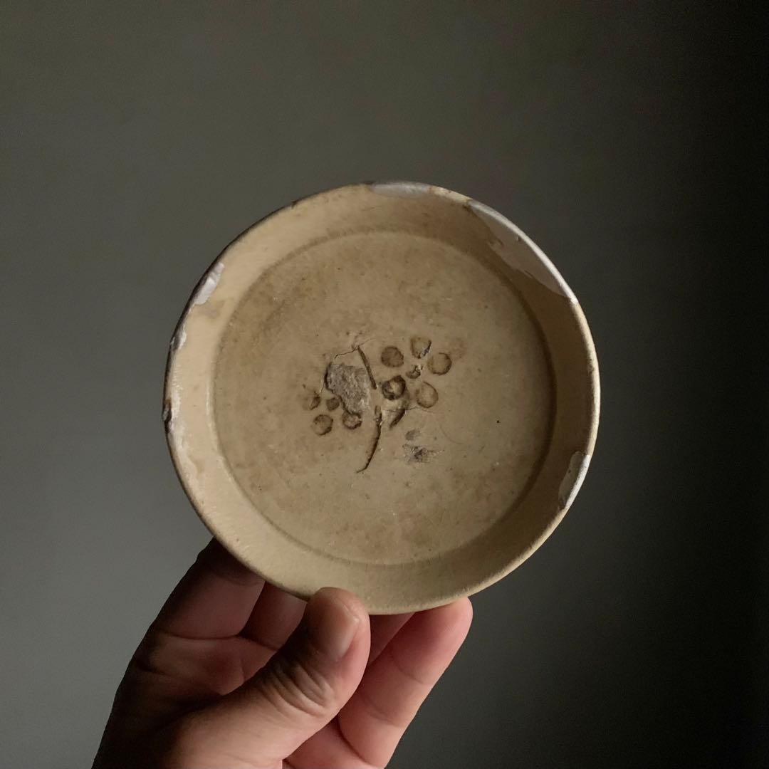 美濃 美濃型紙絵付け 小皿 平盃 酒器 古美術 古道具 アンティーク