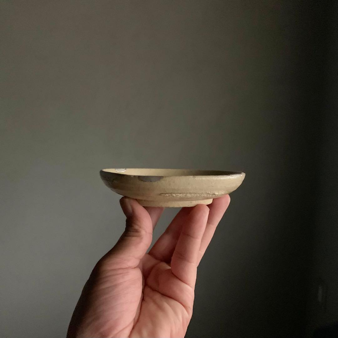 美濃 美濃型紙絵付け 小皿 平盃 酒器 古美術 古道具 アンティーク