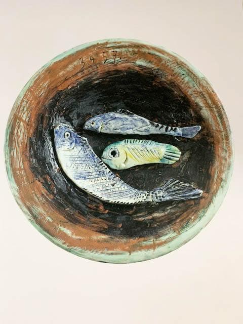 パブロ ピカソ アートポスター Stilllife with fish 1957
