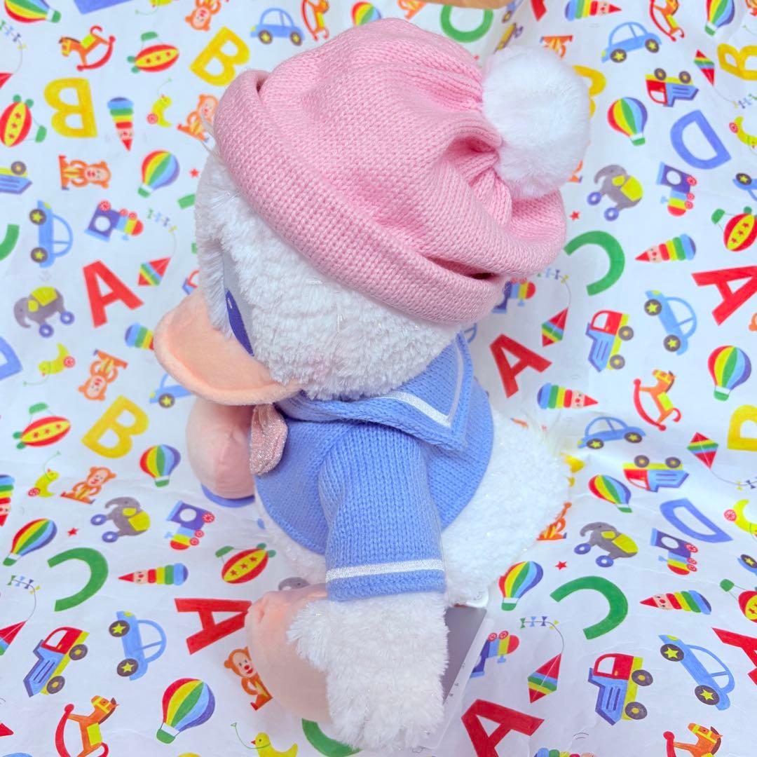 ドナルド　ぬいぐるみ ピンク×ブルー Winter Shiny Color