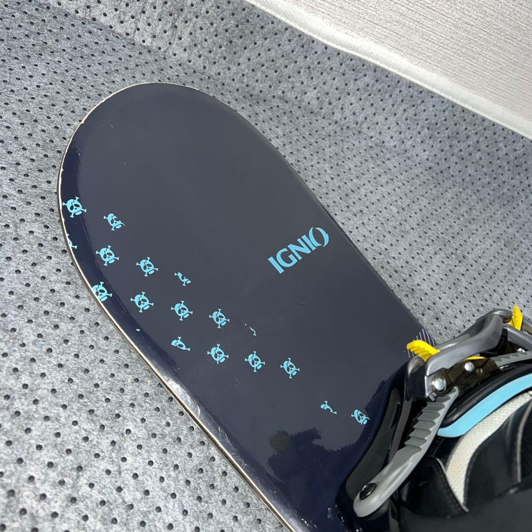 7-8回使用 キッズスノーボード 110cm IGNIO＋バイン＋レースブーツ