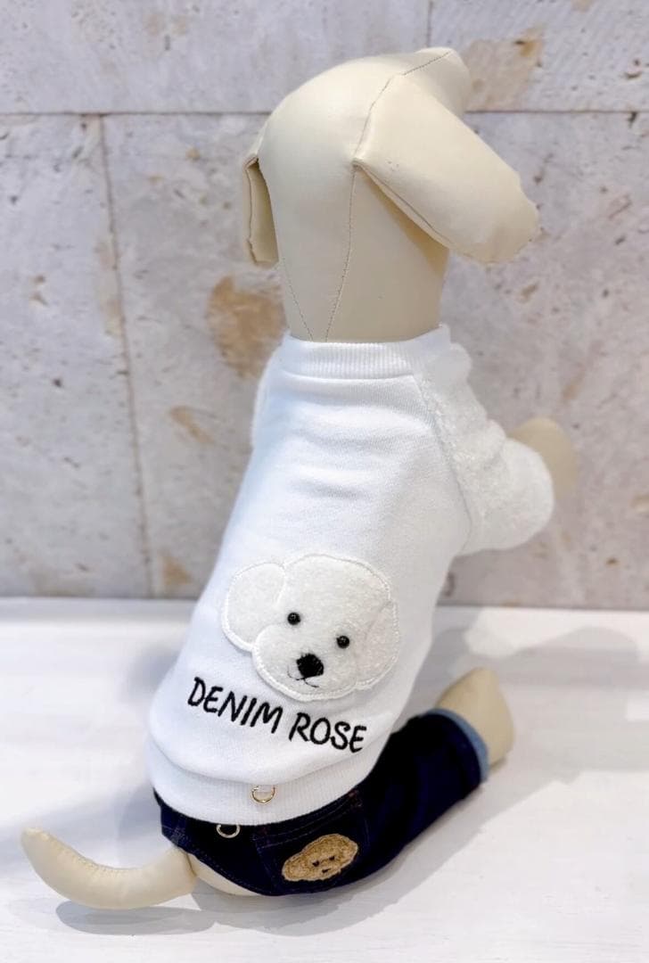 DENIM ROSE ビッグワッペンボアトレーナー
