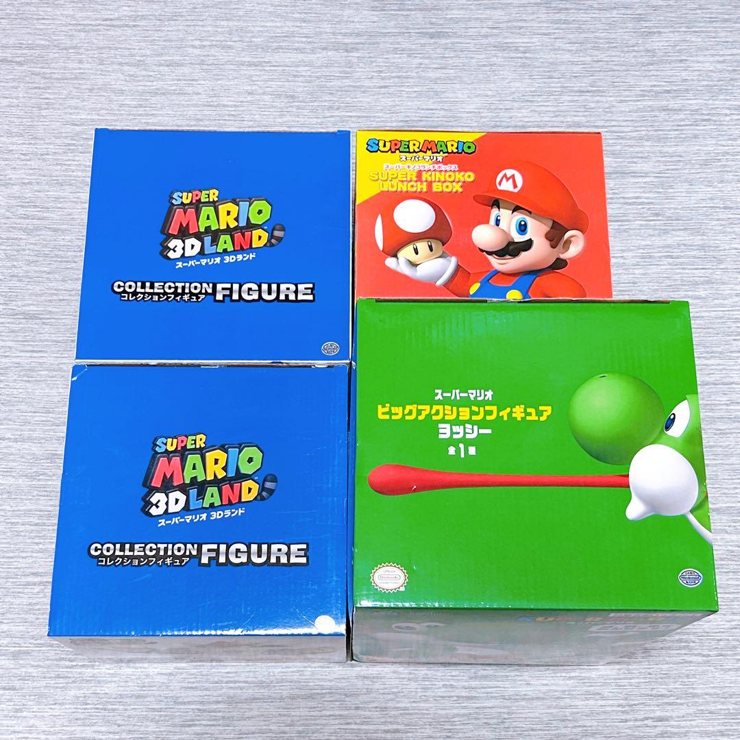 スーパーマリオ　フィギュア　マリオカート　ミニカー　スーパーキノコランチボックス