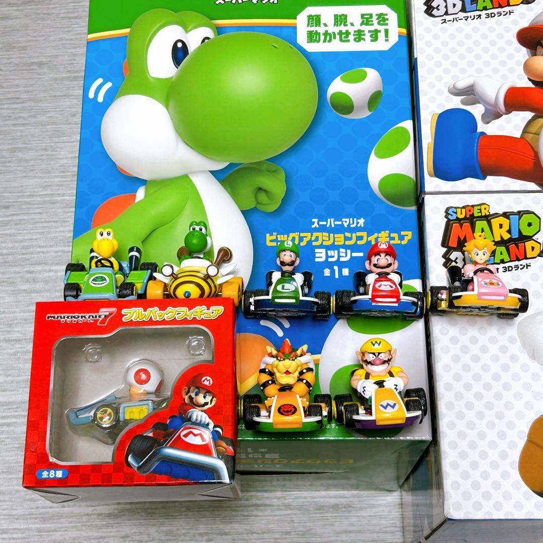 スーパーマリオ　フィギュア　マリオカート　ミニカー　スーパーキノコランチボックス