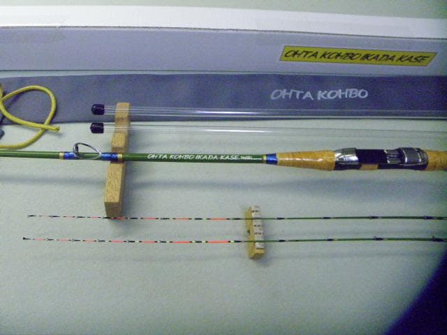 Ｈ-089★手作り（布袋竹）筏竿【全長151ｃｍ】【グリーン竿】太田工房★