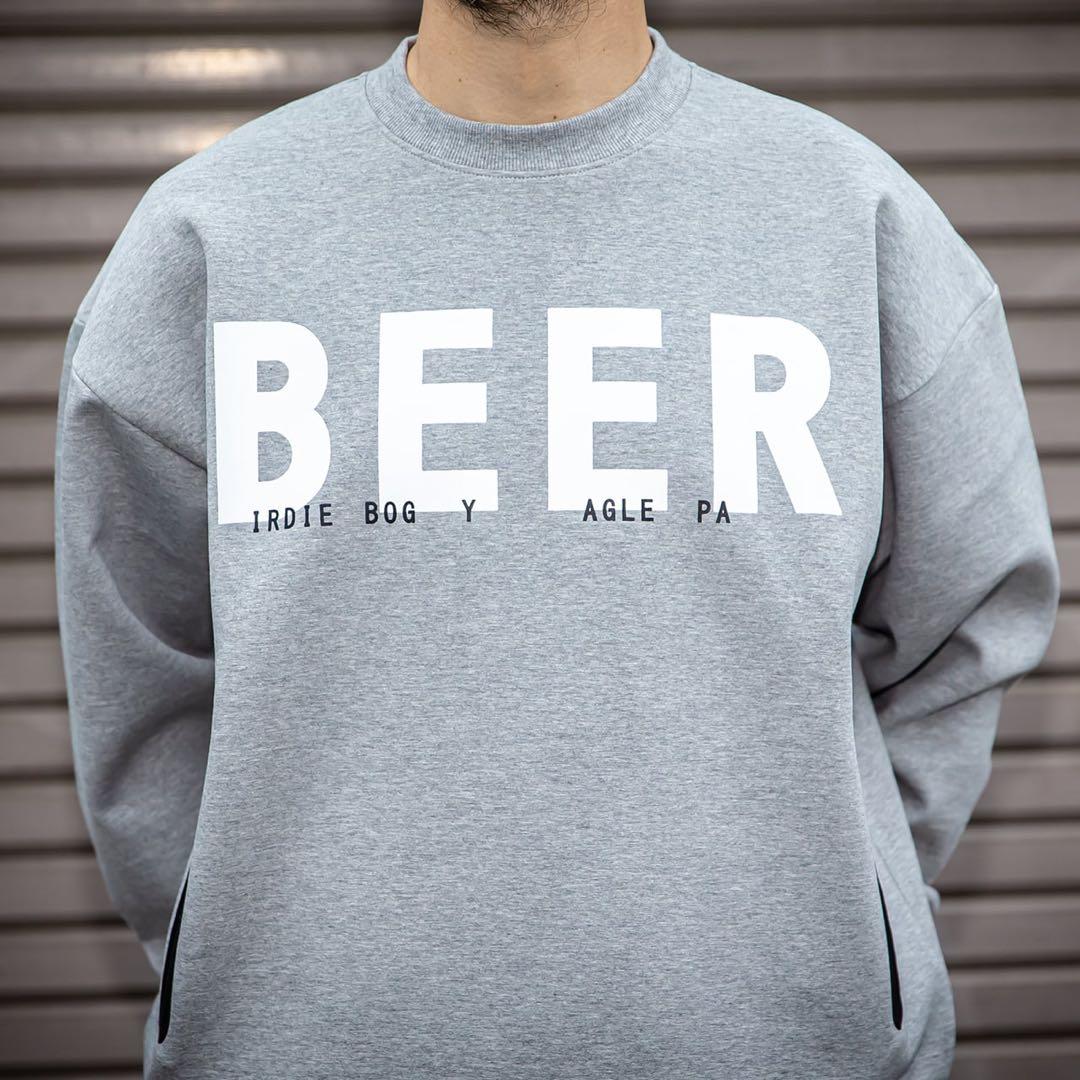 肉*丸様 BEERゴルフ モックネックプルオーバー グレー