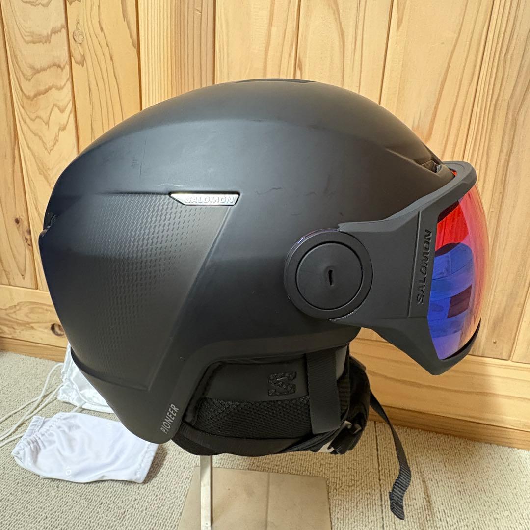【美品】サロモン ヘルメット PIONEER LT VISOR