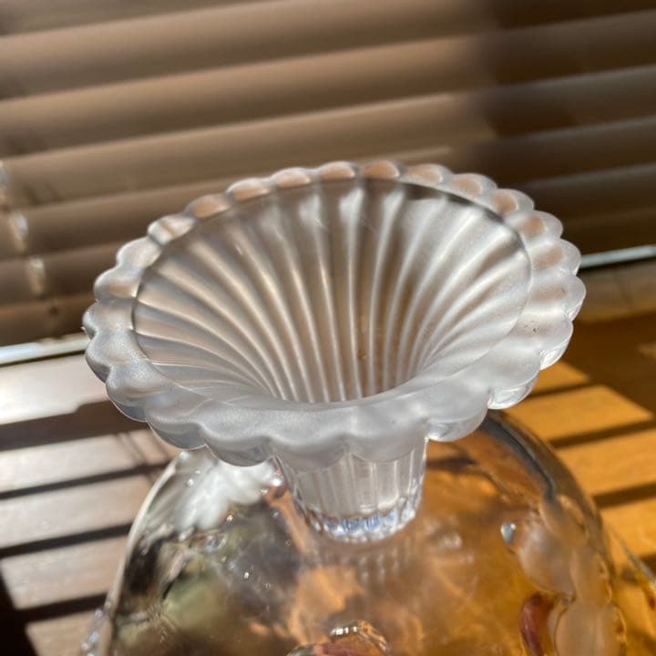 【美品】アンティークガラス細工の器 骨董 時代ガラス