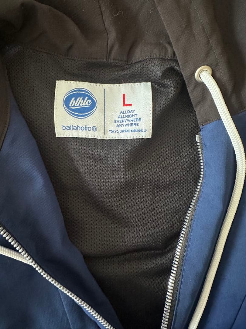 ballaholic ウォームアップウェア Lサイズ ネイビー/ブラック