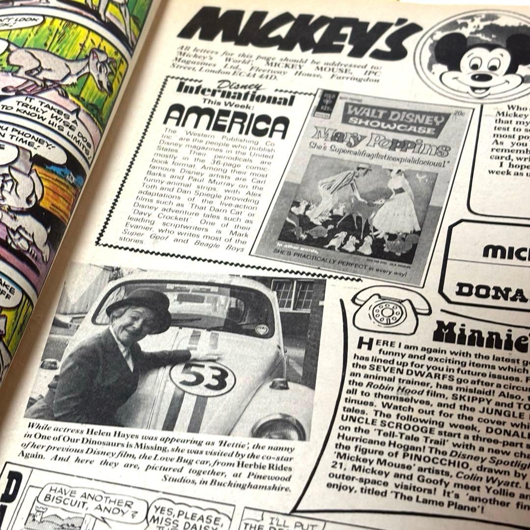 【B品】３１．ディズニー ミッキーマウス ビンテージ コミック 紙もの 海外紙物