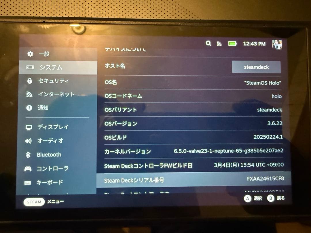 Steam Deck 1TBモデル