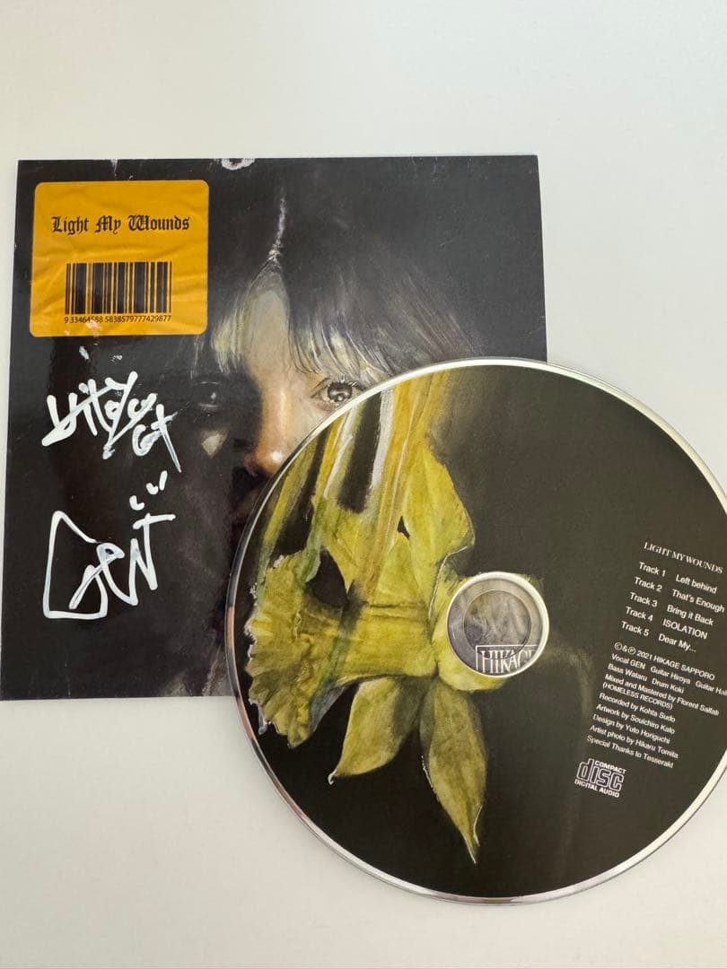 HIKAGE / Light My Wounds サイン入りCD