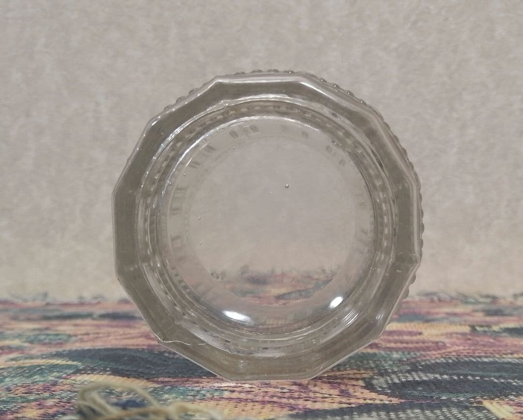 大正～昭和初期 プレスガラス  幾何学模様 水飲みコップ 和ガラス