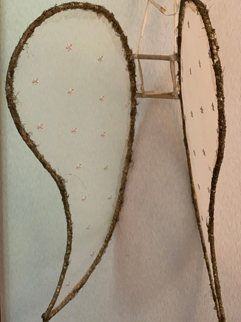 フランスアンティーク　レースの羽 チュールレース オブジェ