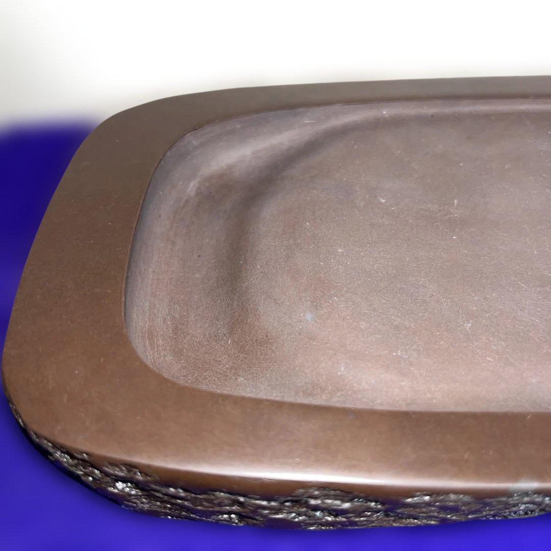 ⭕️赤間硯　三代目　玉峯　日枝敏夫　日枝 玉峯堂　野面硯　新品美品　女性好み作品