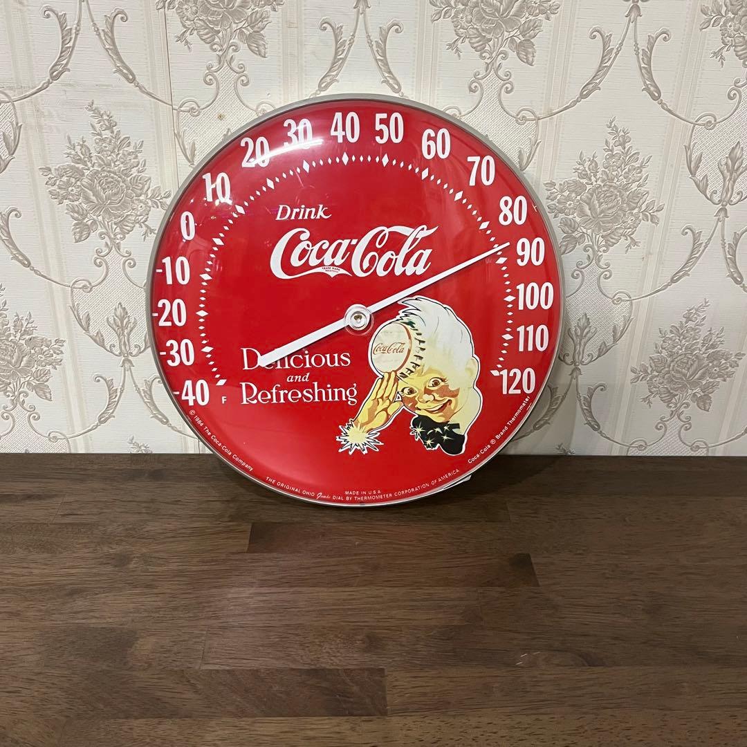 【アンティーク】コカ・コーラ サーモメイター 温度計 アメリカン雑貨 ビンテージ