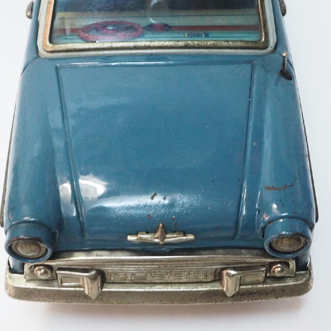 萬代屋【初代プリンス スカイライン ALSID-1水色】当時物ブリキ自動車 箱無