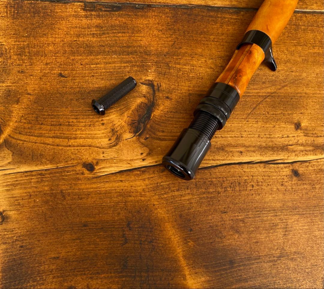 ウッドリールシート　ウッドグリップ　ロッドビルディング　トラウト　フェルール