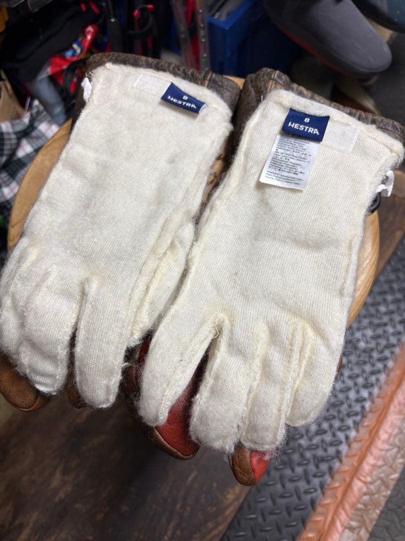 HIMARAK 防水ミトングローブ ブラウン/オレンジMサイズ