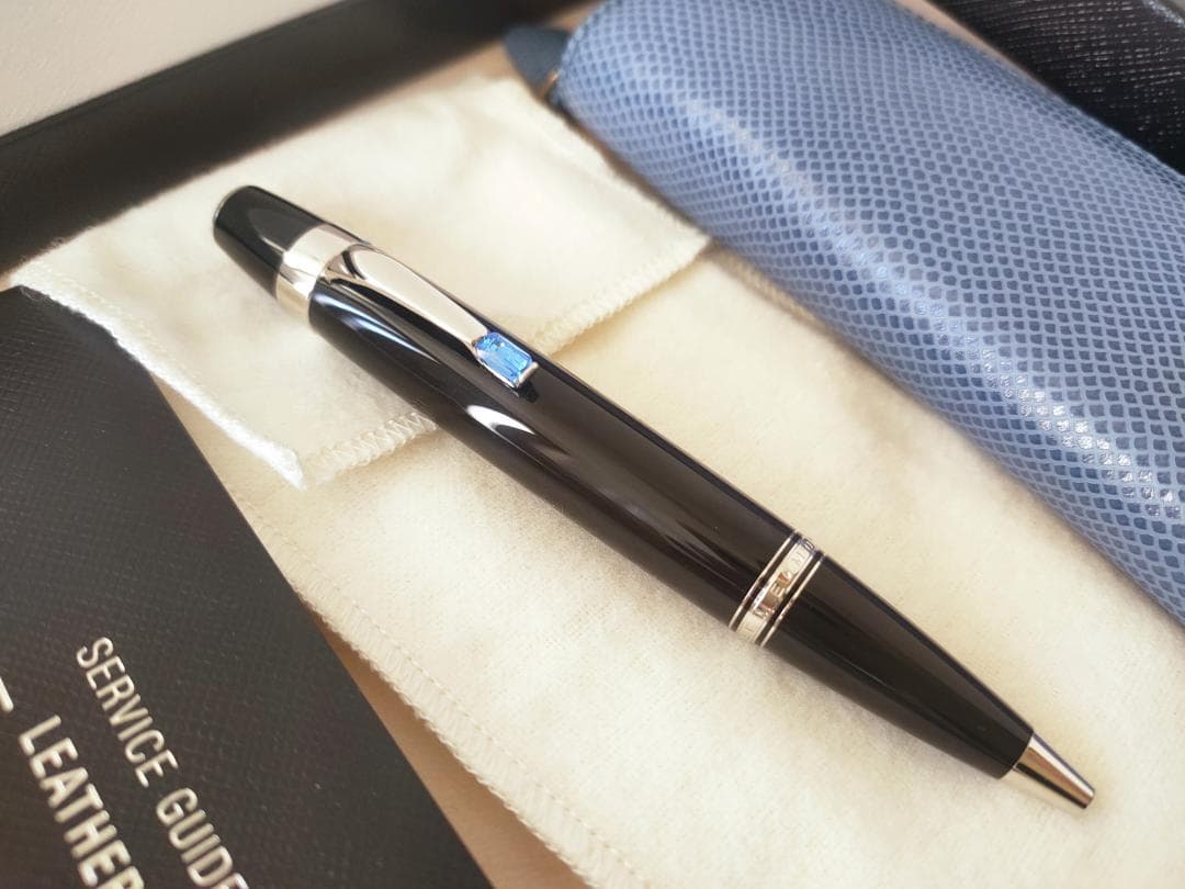 新品未使用 モンブラン ボエム ブルー 5795 ボールペン ペンケース付