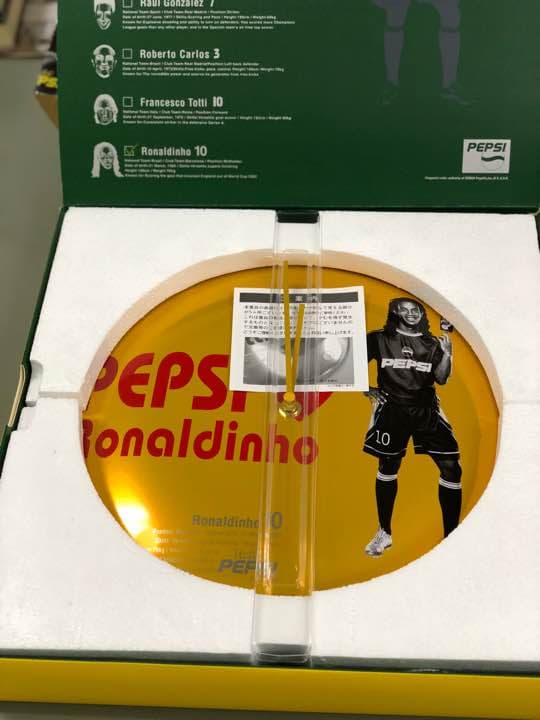 ペプシ キャンペーン商品 サッカー 壁掛け時計