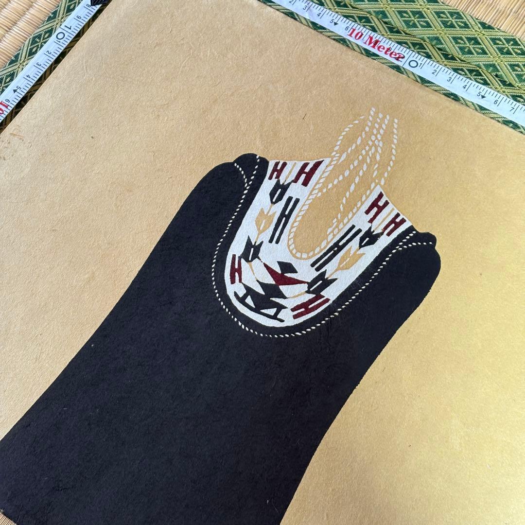 芹沢銈介　型染和紙　伊達げら