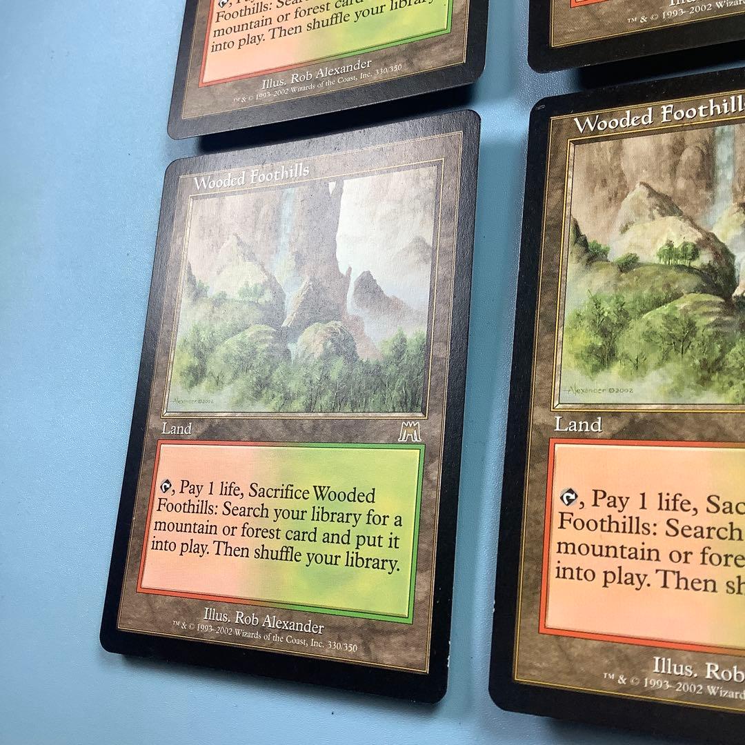 樹木茂る山麓/Wooded Foothills ONS英語4枚セット