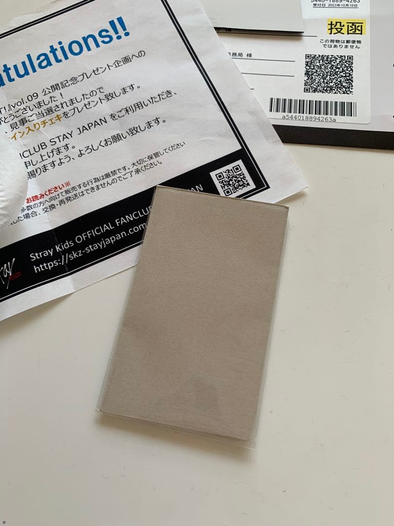 straykids スンミン　ファンクラブ　マガジン　サイン　ポロライド　チェキ