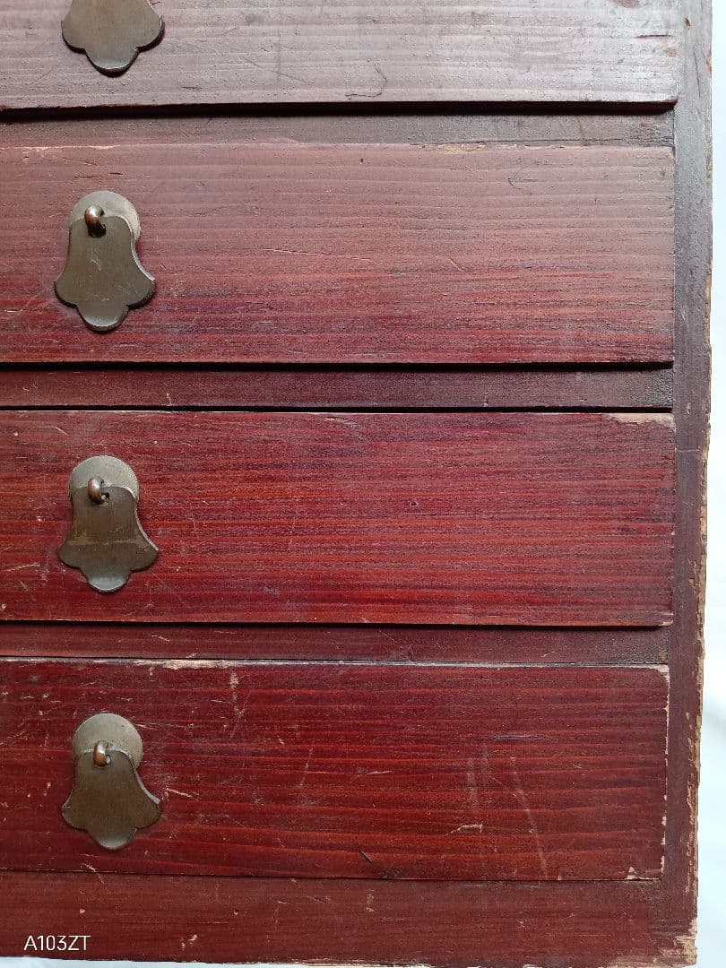 ✩文久2年　書き込み　ヴィンテージ　アンティーク　小引き出し　木製　レトロ