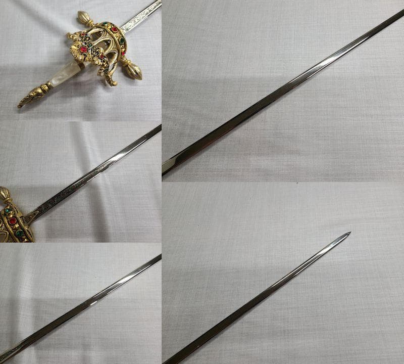 スペイン製 2本セット 模造刀 サーベル 骨董 アンティーク コレクション
