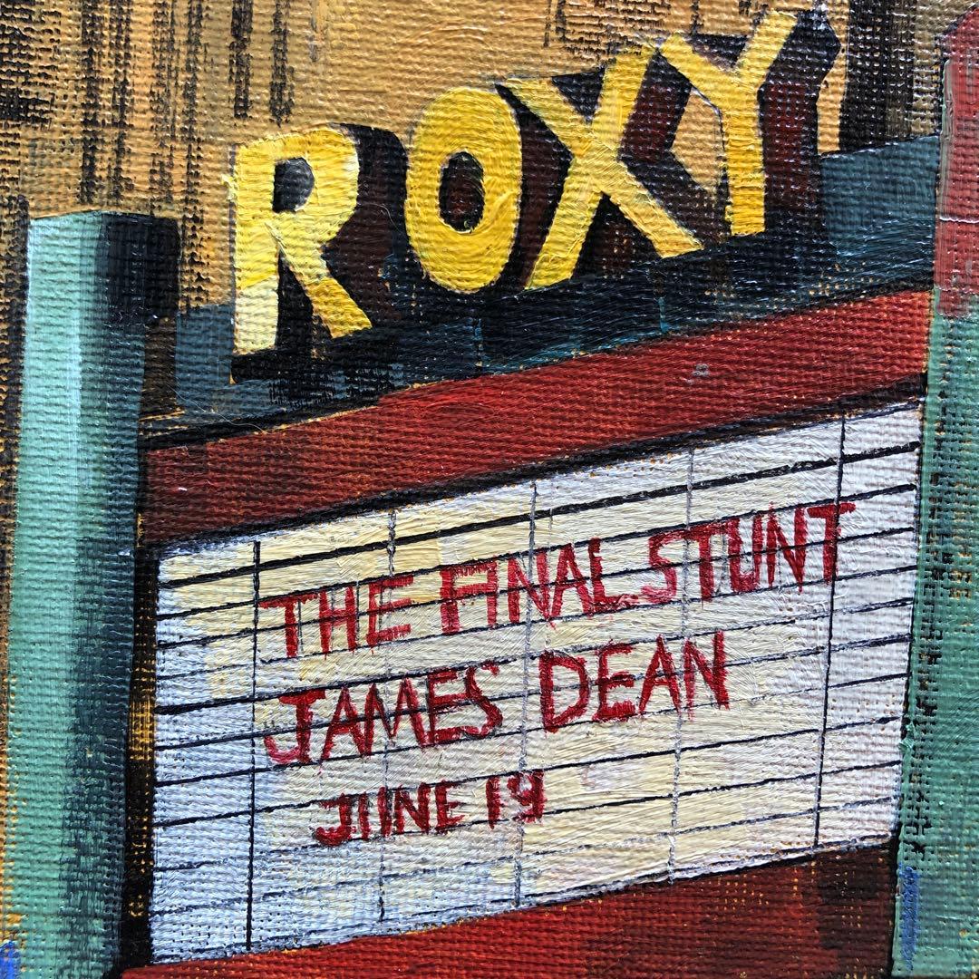 油彩『Slumbering Silver Screen』(眠る銀幕)