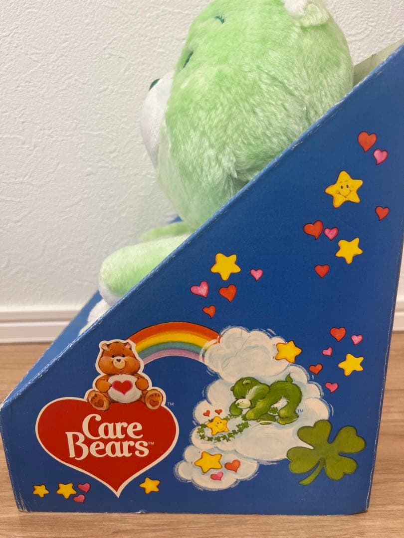 【値下げ】ケアベアグッドラックベア　ビンテージぬいぐるみ