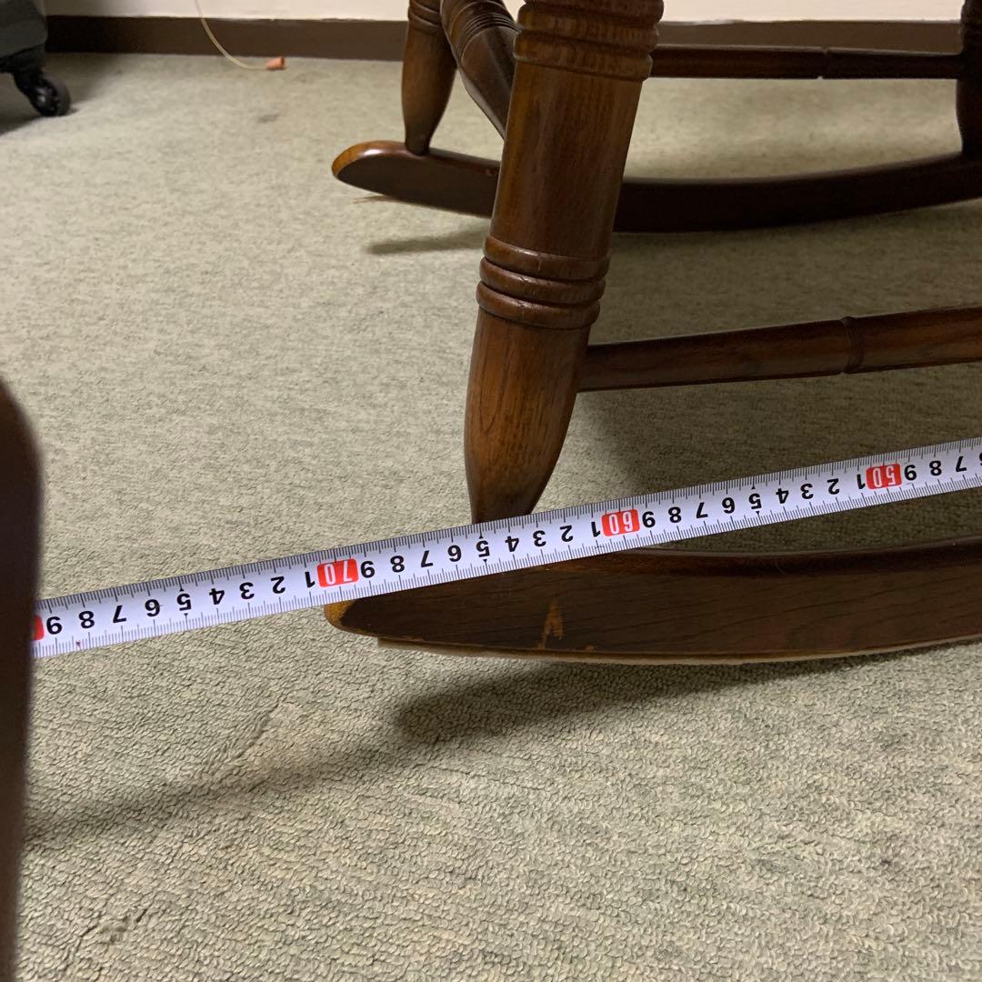 木製ロッキングチェア ブラウン