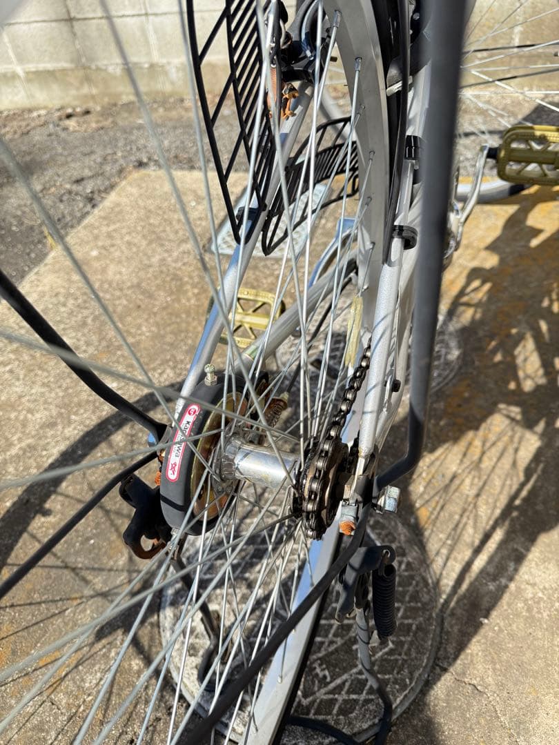 シルバー シティサイクル バスケット付き
