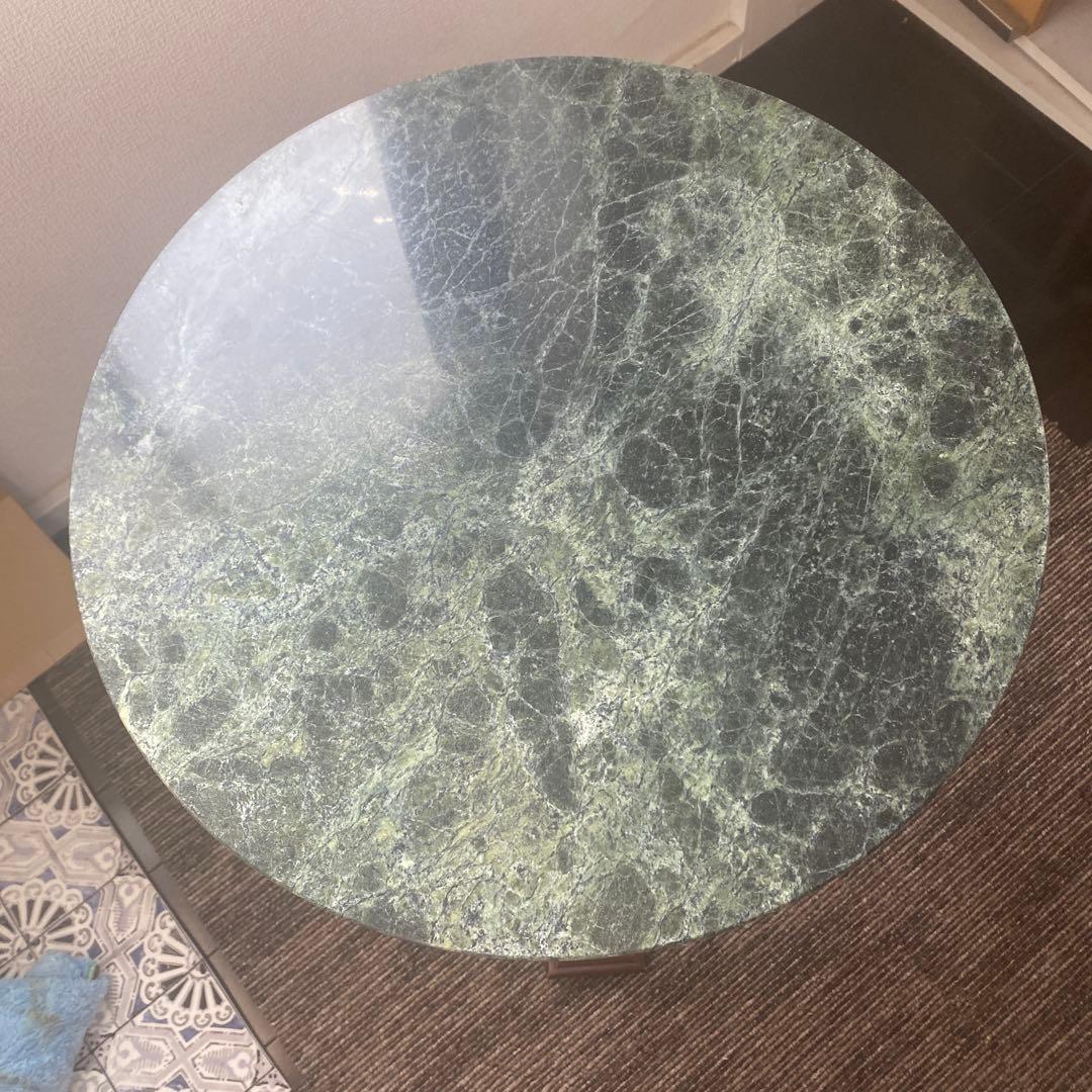 大理石天板の西洋家具テーブル