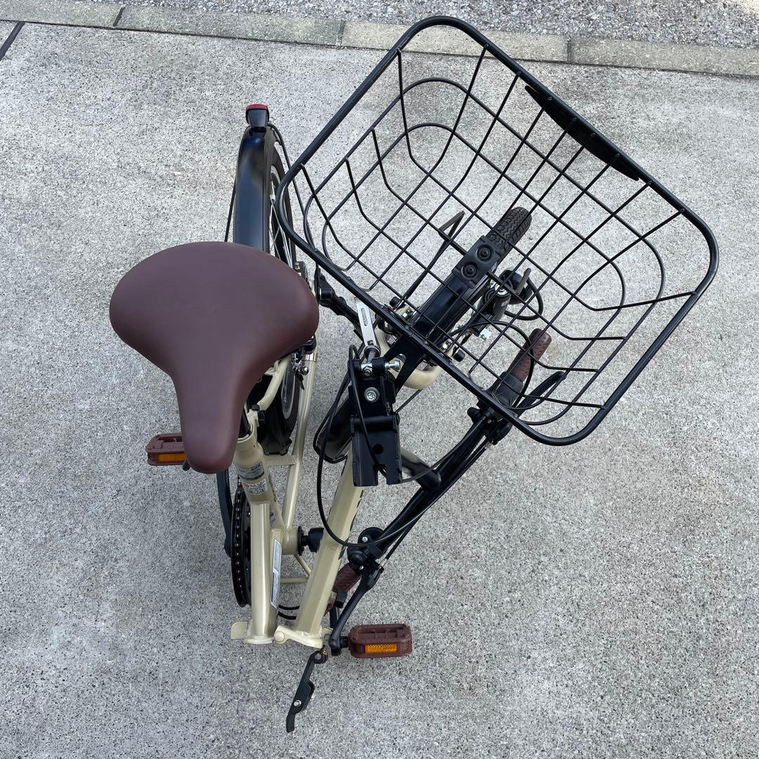 ROXY 20㌅サイクル ベージュ バスケット付6段変速　折りたたみ