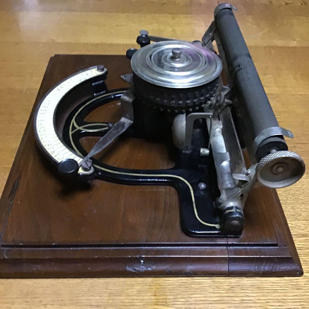 アンティーク　ピープルズタイプライター　1890年代アメリカ製　激レア