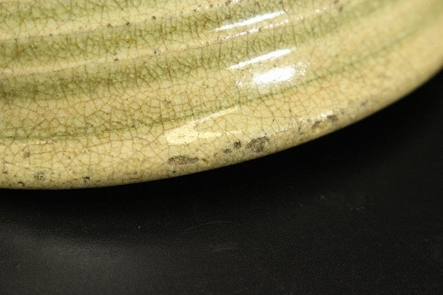 黄瀬戸 梅型 鉢 古美術(ZE569)