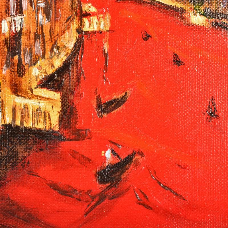 市村司作　油絵　F3号　「ヴェネツィア」　額装　C　R6737B