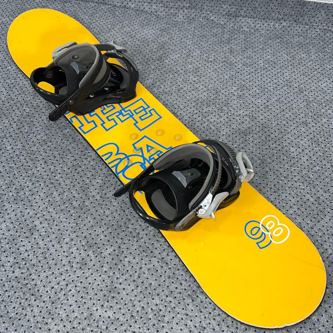 １０回使用 キッズスノーボード 98cm BE-POP×バイン×BOAブーツ