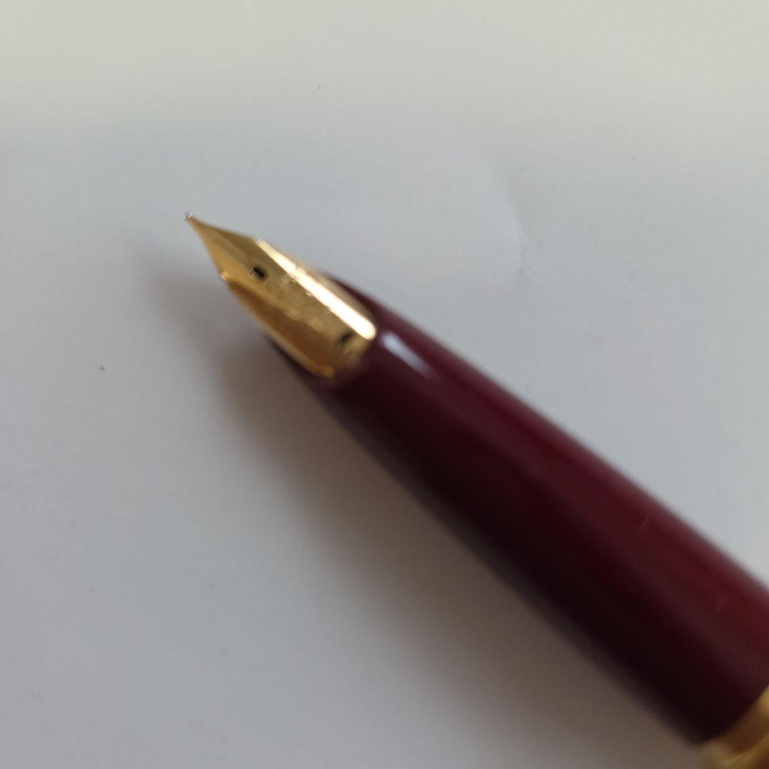 ヴィンテージ万年筆　パイロット　蒔絵　桜吹雪　朱色