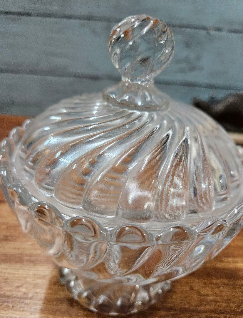 オールドバカラ BACCARAT バンブー ボンボニエール 蓋付き ポット