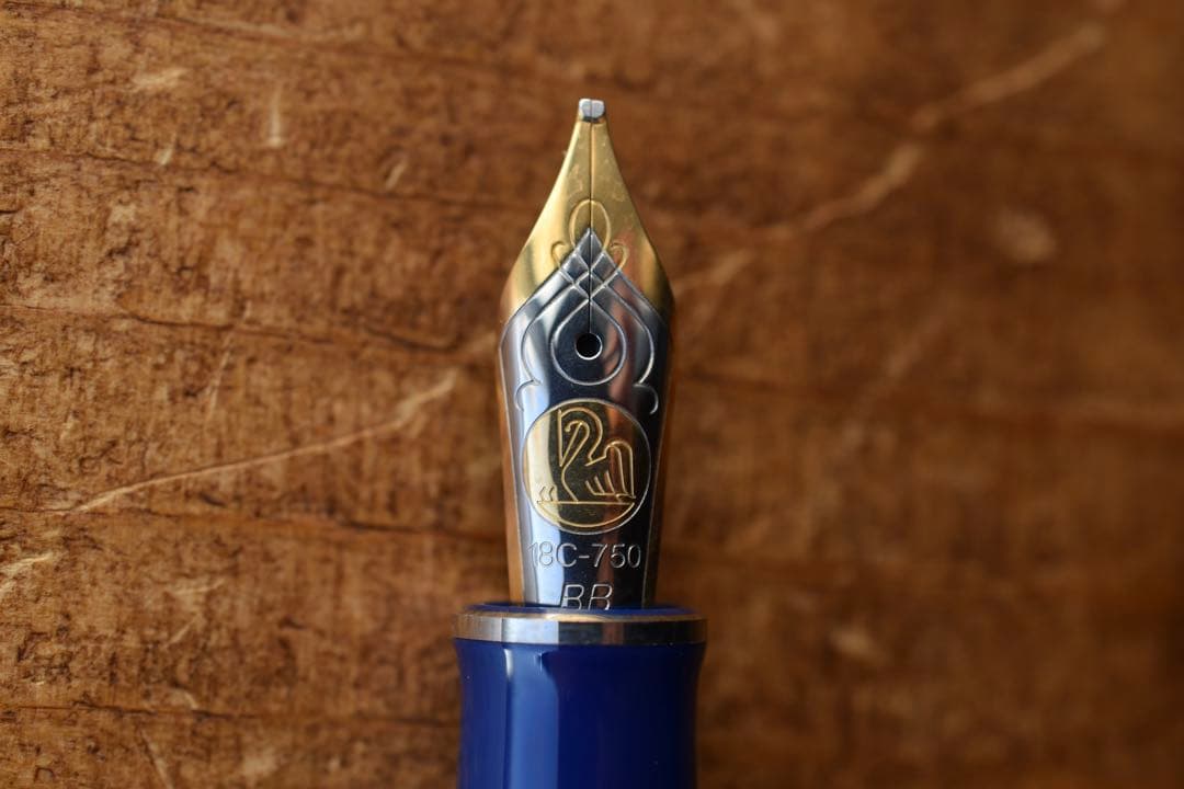 ジ*ー様 Pelikan スーべレーンM805 万年筆 ダークブルー　シルバート
