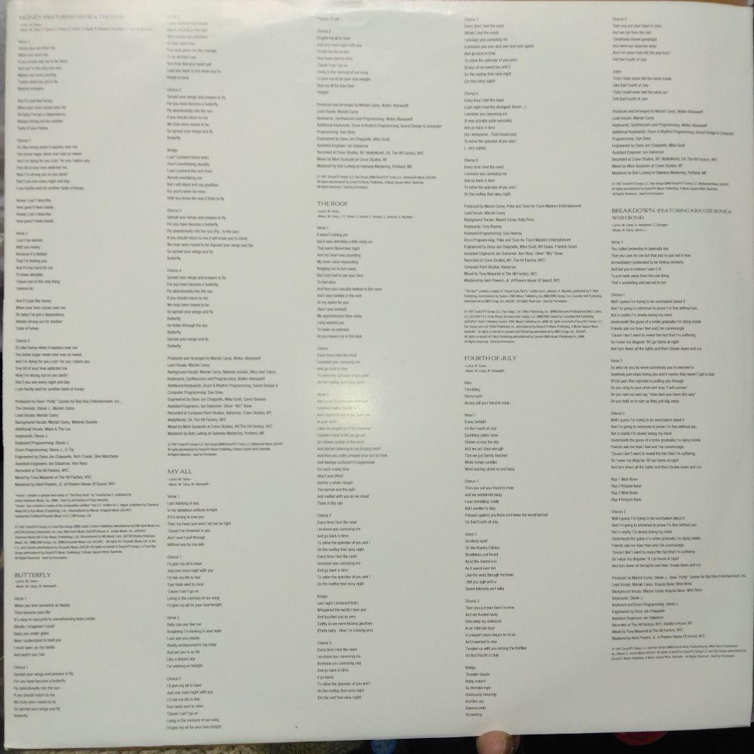 ['97年EU盤LP] マライア・キャリー/バタフライ